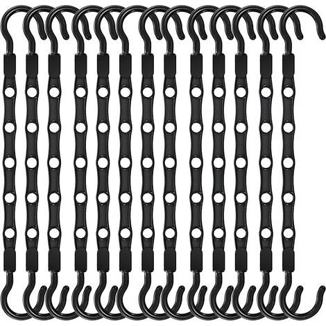 13 cintres Black Magic, crochets résistants pour armoire et chambre, organisation de la maison (1/5)