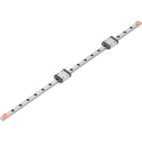 Linearführungsschiene MGN7C, hohe Präzision, 4-Punkt-Kontakt, leichtgängiger Lauf, Gleitschiene mit 2 Gleitstücken, 300 mm / 11,81 Zoll (1/5)