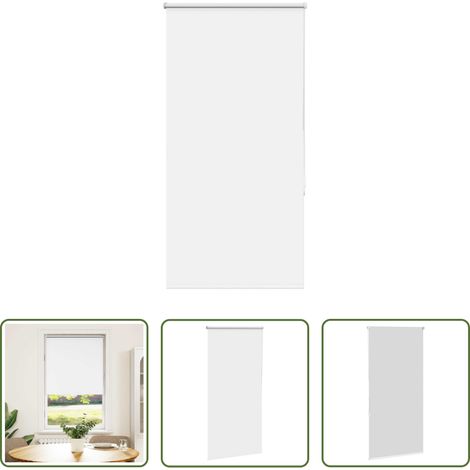 vidaXL Sichtschutz -  Verdunkelungsrollo Weiß 80x150cm Stoffbreite 75,7 cm Polyester (1/5)