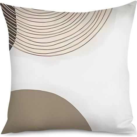 Housse de Coussin Design Minimaliste Géométrique (1/5)