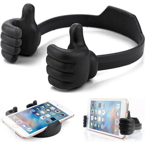Support de téléphone portable Thumbs Up pour bureau, support universel et flexible pour téléphone portable et tablette, support pour smartphone (1/5)