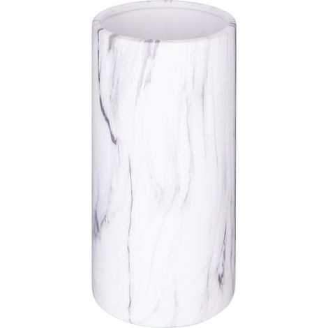 Zylindervase - Marmor - weiß - H20 cm (1/2)