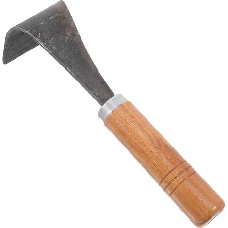 Metall Entrindungswerkzeug mit ergonomischem Holzgriff für