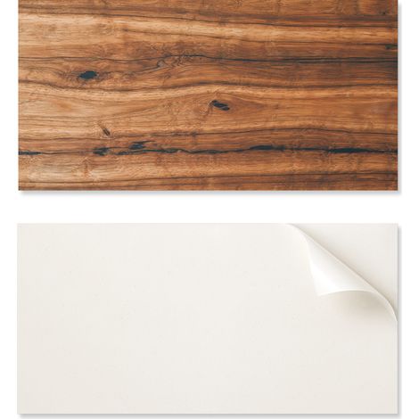 Paquete de azulejos de vinilo para pared con dise帽o de madera natural, 10x40x20 cm.