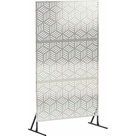 Pantalla de Privacidad 100 x 50 x 180 cm Acero inoxidable vidaXL