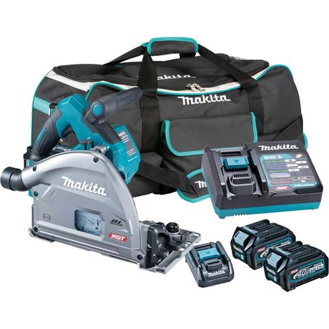 Makita SP001GD202 40Vmax XGT Brushless 165mm Plunge Saw With 2x 2.5Ah Batteries