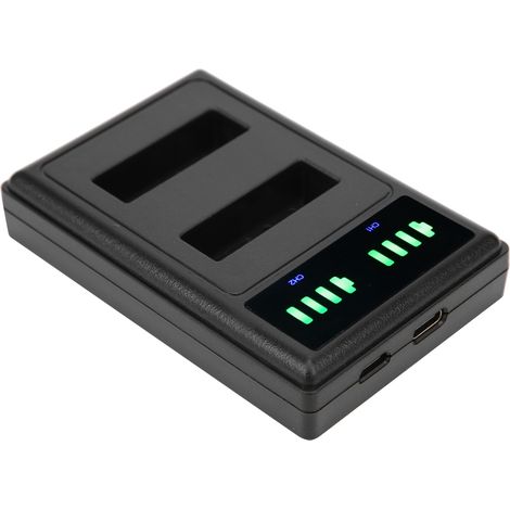 Base de chargement rapide double avec écran LCD et micro-USB pour batterie de caméra ENEL23 (1/5)