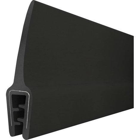 STEIGNER Gummidichtung Kantenschutzprofil T-45 SCHWARZ 10x33mm Gummiprofil, 10 Meter, Fassungsprofil Kantenschutz Keder Kederband U-Profil STAHLEINLAGE