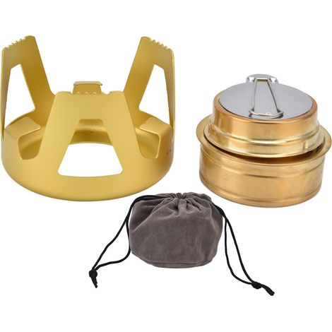 Réchaud de Camping Portable et Anti-Vent avec Support, pour Randonnée et Aventure en Plein Air (1/5)