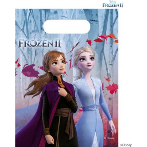 Sacs cadeaux La Reine des Neiges 2, 6 pièces.