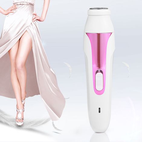 Épilateur électrique femme 5 en 1, coupe-ongles, barbe, sourcils, rasoir de précision, kit beauté rose, outil de toilettage multifonction (1/5)