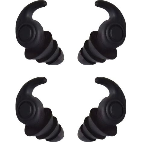 Set di 2 paia di tappi per le orecchie da nuoto per bambini，in morbido silicone，Protezione dell'udito，nuotare e fare surf，Per bambini e adulti (1/5)