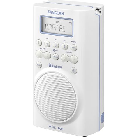 Sangean H205 Badradio DAB+, UKW Bluetooth® wasserdicht Weiß (1/4)