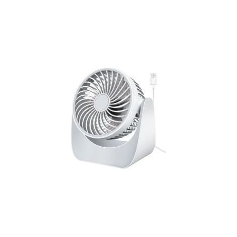 Mini-USB-Ventilator, leise, 3 Geschwindigkeitsstufen – 360°-Drehung – USB-betrieben – Starker und sanfter Luftstrom für Schlafzimmer, Büro, Auto und Camping (1/5)