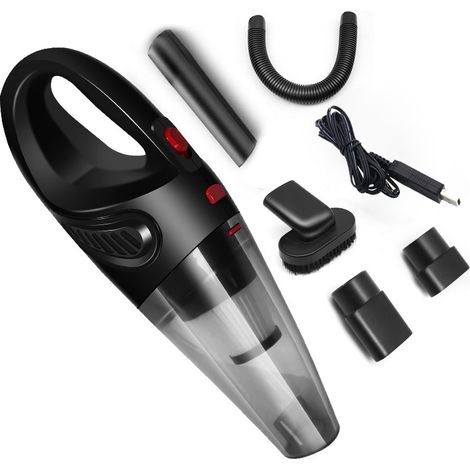 Aspirateur de voiture filaire à main puissant Mini portable, humide et sec à double usage pour les tapis domestiques, les poils de chien et le nettoy