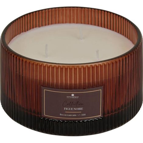 Bougie Parfumée en Verre "Albie" 635g Figue Noire (1/4)