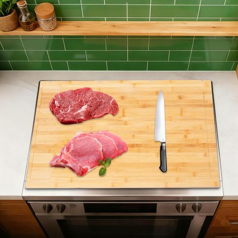 YISSALE - 75 × 54 × 10 cm Couvercle de cuisinière rectangulaire multifonctionnel pour cuisine (1/5)