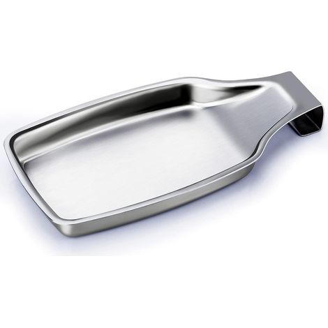 Porte cuillères en acier inoxydable pour plan de travail support pour ustensiles de cuisine et spatules (1/5)