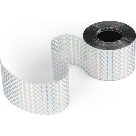 Holografisches Vogelabwehrband, 4,8 cm, 80 m doppelseitiges reflektierendes Klebeband für Vögel, reflektierender Taubenabwehrgürtel, Vogelscheuchenband für Gärten und Obstplantagen (1/5)