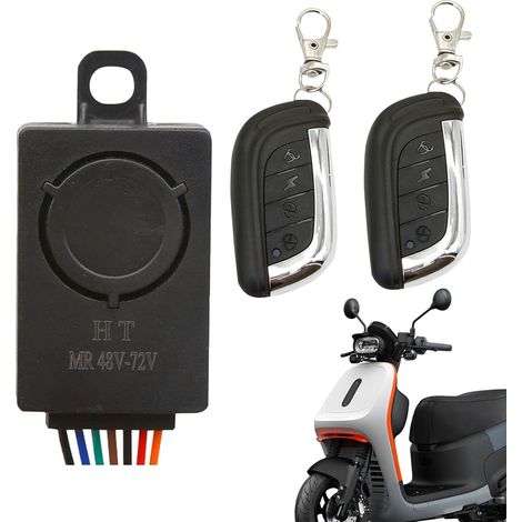 Alarme avec télécommande Alarme antivol Fort Détecteur de Mouvement Scooter Alarme Alarme Pratique Moto Véhicule Électrique Alarme pour Moto Scooter