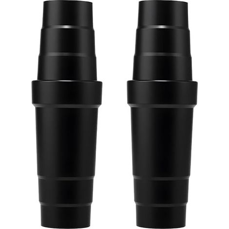2 Pièces Adaptateur Universel pour Tuyau d'Aspiration - Compatible avec Tuyaux de 31,5 à 45 mm, Accessoire Robustepour Scie Circulaire/Meuleuse, Connecteur Étanche pour Extraction de Poussière (Noir) (1/4)