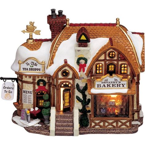 Lemax – Maison lumineuse Caddington Village en porcelaine – Dimensions 18,9 x 10,7 x 14,3 cm – Article expédié à partir du 16 août