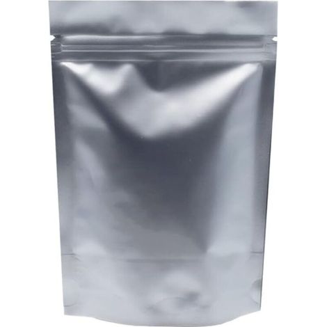 Pack Lot de 50 sacs en aluminium pur avec fermeture éclair, fermeture à glissière, fermeture éclair, fermeture à chaud, anti-odeur, 5,9 x 8,6 pouces (15 x 22 cm) (1/5)