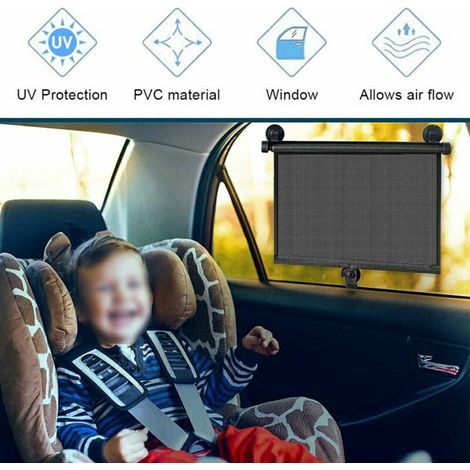 Einziehbarer Sonnenschutz für Autofenster, Rollo