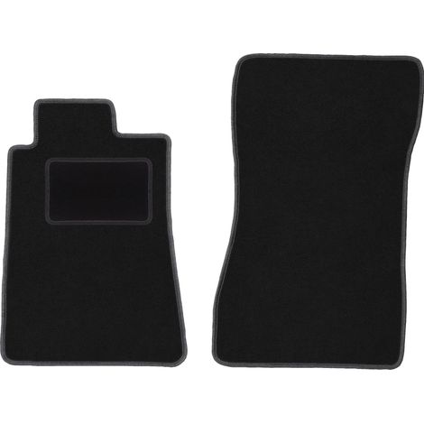 Alfombrillas delanteras para Mercedes C W202 familiar y sedán (1993-2000), color negro. (1/5)