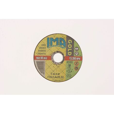 Ima mini disco per marmo pietra ceramica   115x1,6x22 mm mola abrasiva flex (1/2)