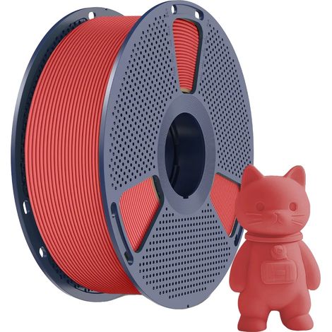 Filament d'imprimante 3D, texture mate, haute résistance, MATTE Rouge (1/2)