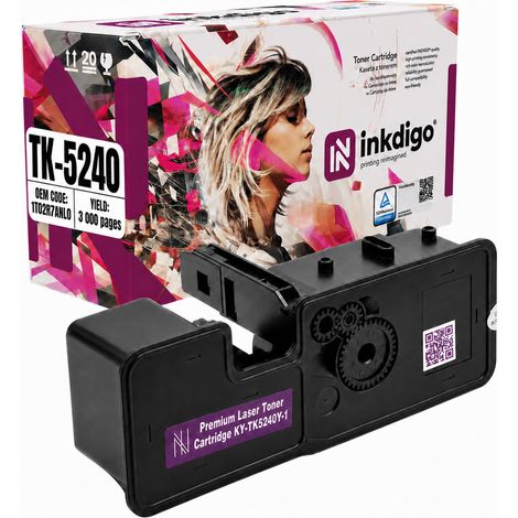Inkdigo Toner TK5240Y kompatibel mit Kyocera ecosys M5526cdn P5026cdn TÜV-zertifiziert (1/5)