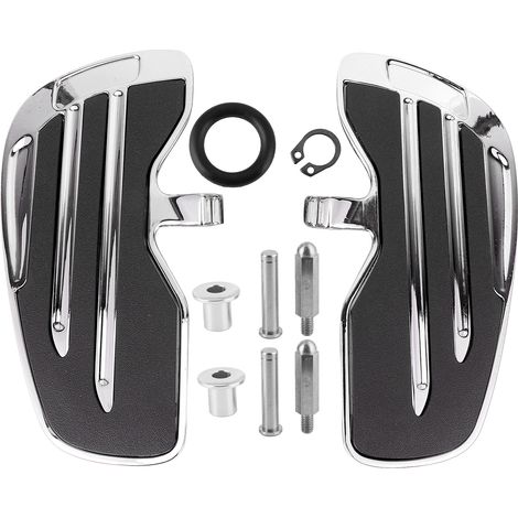 Repose-pieds en aluminium pour cavalier avant, repose-pieds adaptés au Scout indien/sixty Bobber 2015 – 2021 plaqué argent (1/5)