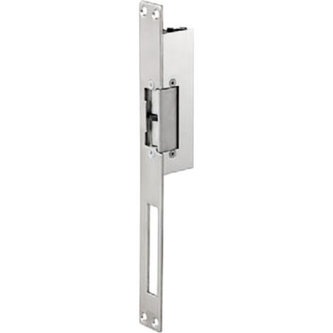Gache électrique à encastrer renforcée 12V réversible 107 mm electro inversé Beugnot 500 (1/5)