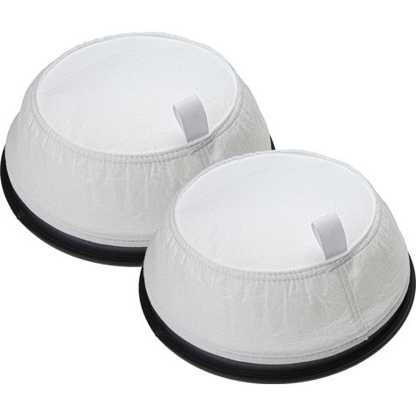 vhbw 2x filtro a sacco compatibile con Nilfisk VC300 aspiratore per secco, aspirapolvere - Filtro di ricambio nero / bianco