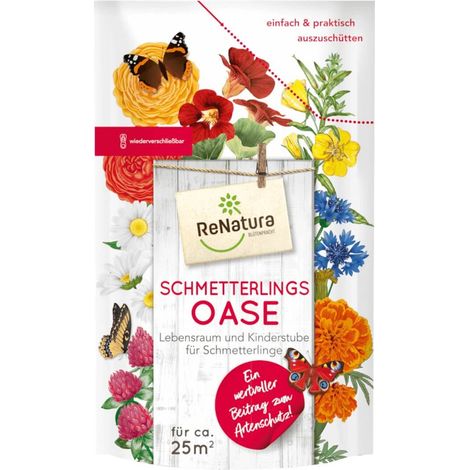 ReNatura® Schmetterlingsoase 0,275 kg Blumen Blühmischung Faltern Nutzinsekten