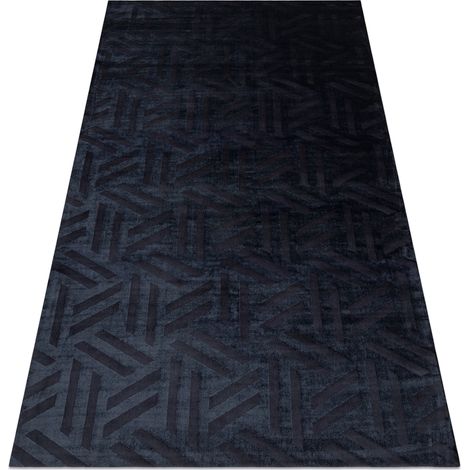 Tappeto PEARL 51326E nero - Geometrico, esclusiva, strutturale black 154x230 cm