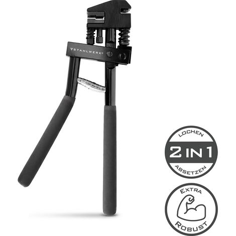 STAHLWERK Pince à percer et pince à sertir 2 en 1 avec un diamètre de perçage de 5 mm, pour les travaux de carrosserie, de tôlerie et de soudure (1/5)