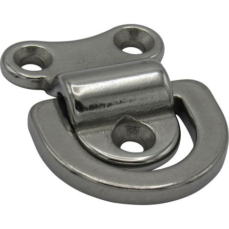 Stainless Steel Pad Eye Marine Plate 6MM (Lashing Tie Down Folding) (1/5)