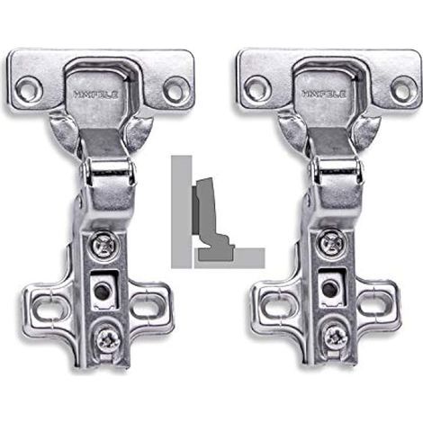 110 Degré Rentrant Charnières sans Amortissement pour Meuble Armoires de Porte de Placard Cuisine Allemagne Marque Lot de 2 (1/5)