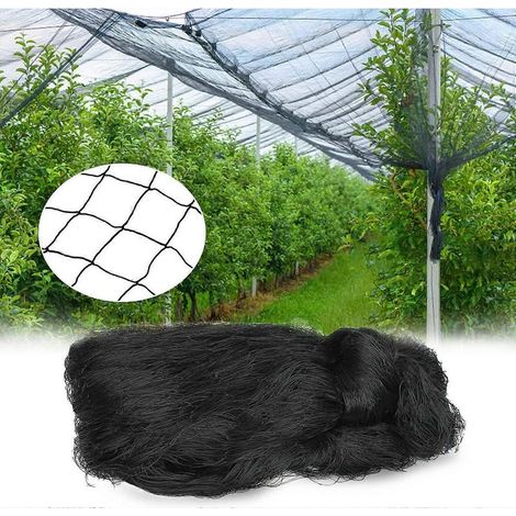 Filet anti-oiseaux de 15 mètres, filet pour volière, filet pour poulailler, filet pour cage à poules, filet anti-pigeons réutilisable, adapté à la protection des vergers et des potagers. (1/5)