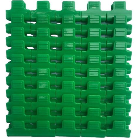 Clips De Serre - 11 mm - Pour Fixation Film Serre Toile Ombrage Bâche - Lot De 50 Pièces - Vert (1/4)