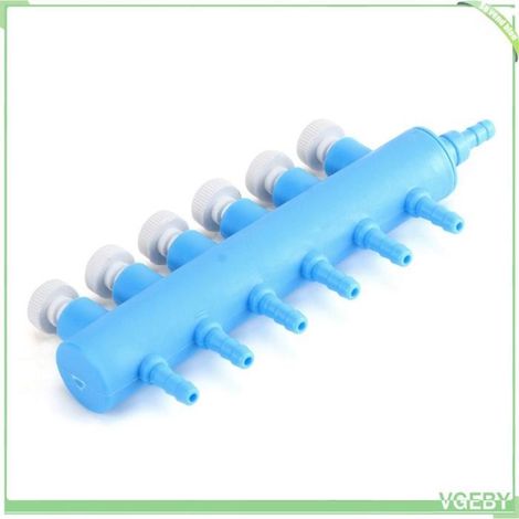 Séparateur d'aquarium - FAFEICY - 6 voies - Plastique - Volume d'air réglable - Interrupteurs indépendants (1/5)