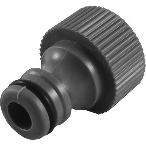 WURKO racord adaptador 1/2 , Racord adaptador para grifo con rosca de 1/2 pulgadaCon arandela interior de gomaSistema de enganche rápidoTamaño 3x4cm (1/3)