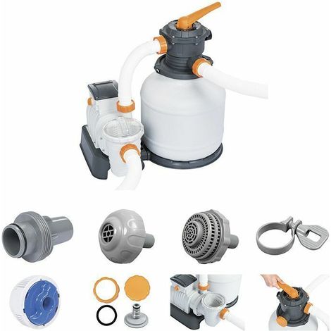 Bestway 58499 pompa a sabbia filtraggio piscine fuori terra con timer 8.327 L/H