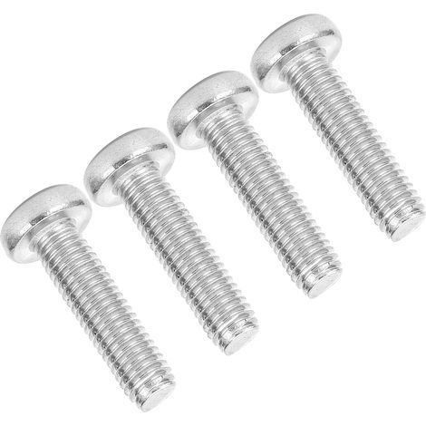 100 vis cruciformes en acier inoxydable 304 argentées à tête cylindrique M5, 20 mm - Outils de quincaillerie (1/5)