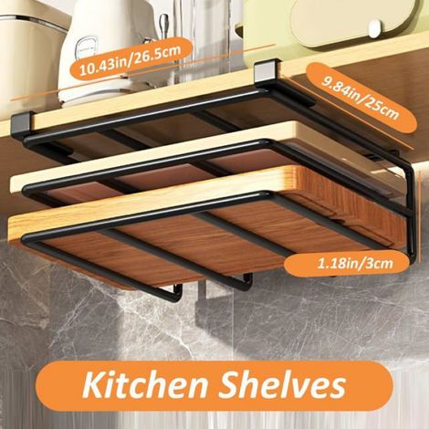 Organisateur De Planches À Découper - Métal - 26,5 X 30 X 6,1 Cm - Support Pour Couvercles Et Planches - 1 Pièce (1/5)