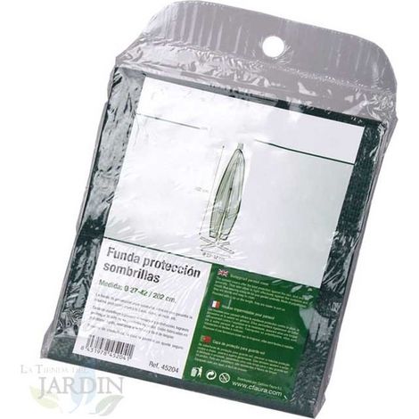 Housse de Protection pour Séchoirs Parapluie, diamètre 27-42 x hauteur 202 cm Housse de Protection pour Séchoir de Jardins