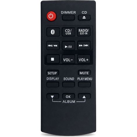 Télécommande pour système audio Panasonic compatible avec N2QAYB001050 (1/5)