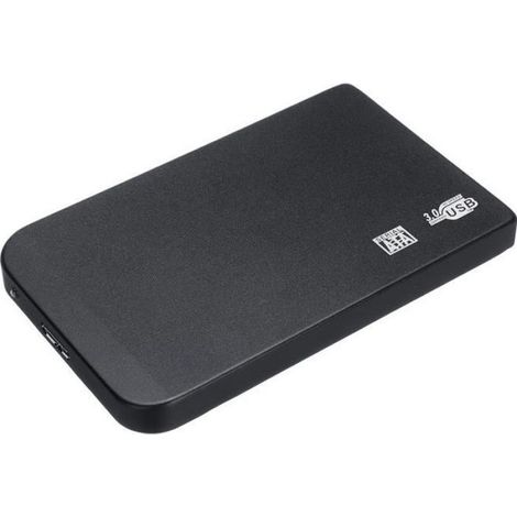 1 Disque Dur Externe, USB 3.0, 2 To, 5400 tr/min, Plastique, Portable, PC